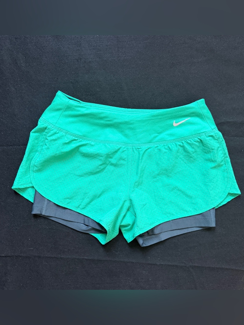 Nike Running Dri-Fit Shorts Teal Green Women’s Size Small